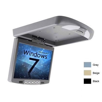 BM-1219, 12 inch overhead bus flip-down lcd monitor